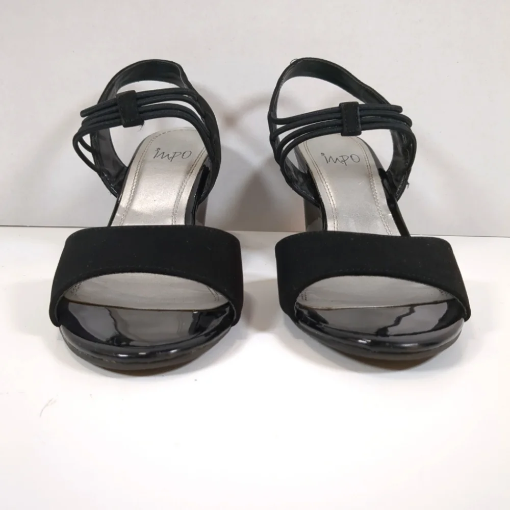 Impo Vanolo Women's Black Wedge Sandals , Size 7-1/2M